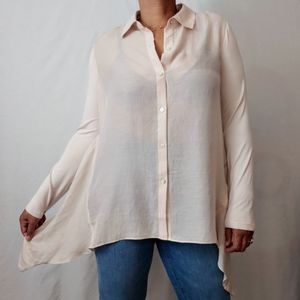 LOGO Lori Goldstein Asymmetric Slinky Tunic